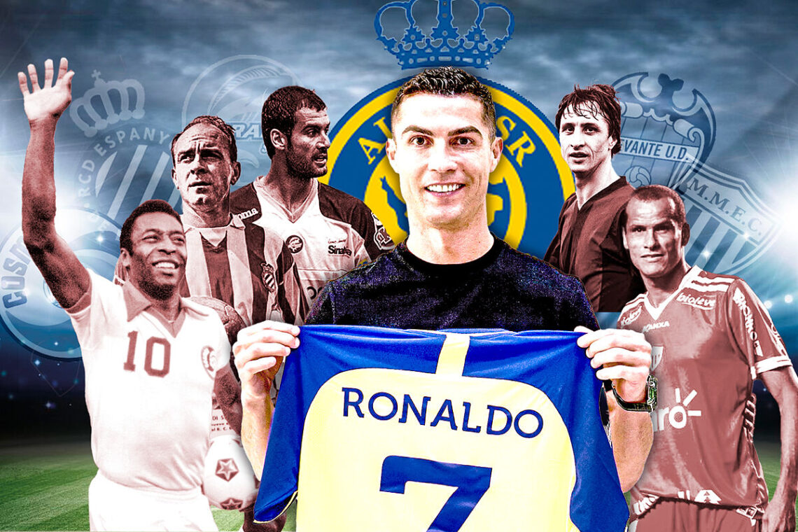 Cristiano Ronaldo and the other stars who ended their careers at lesser-known teams