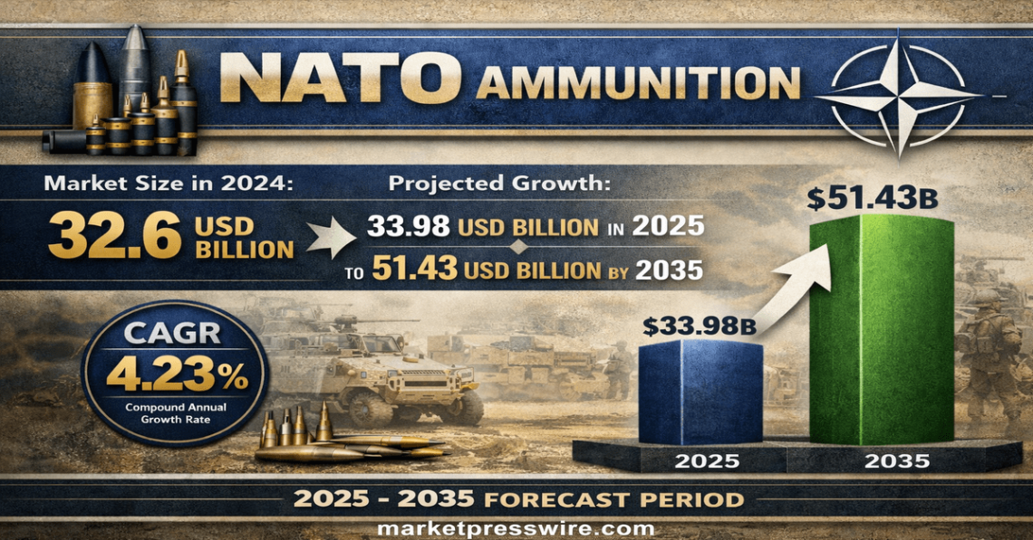 Defense Modernization and Technology Drive NATO Ammunition Market to .43 Billion by 2035 Defense Modernization and Technology Drive NATO Ammunition Market to .43 Billion by 2035